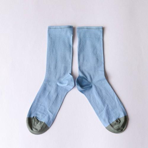 Socks Plain Bleu