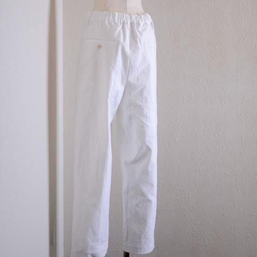 オーガニックコットンテーパードパンツ Off White