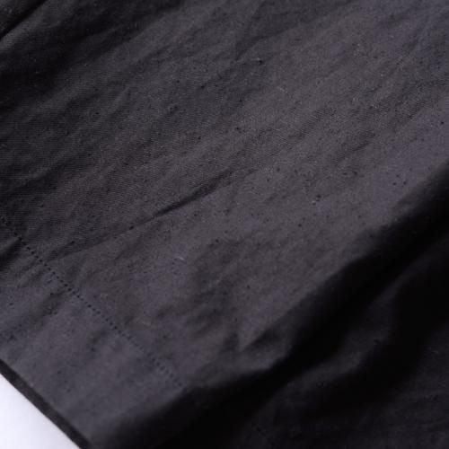 オーガニックコットンテーパードパンツ Charcoal Black