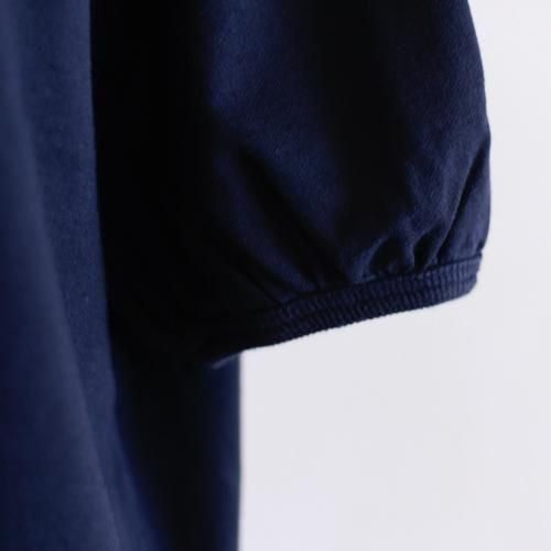 コットンギャザースリーブプルオーバー Black