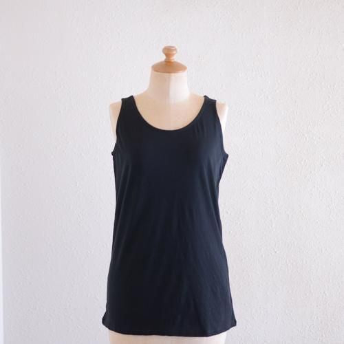 Supima Cotton Tank Top Black