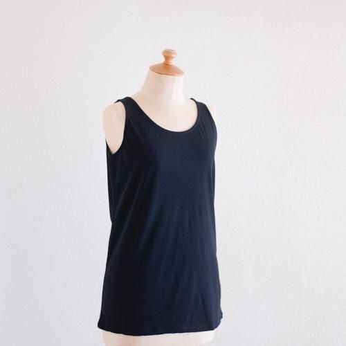 Supima Cotton Tank Top Black