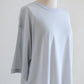 Soft cotton sheer pullover in Blue Gray