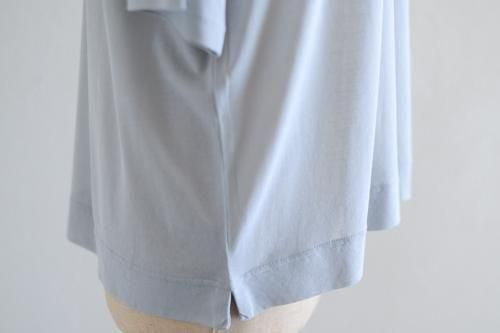 Soft cotton sheer pullover in Blue Gray