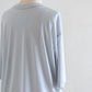Soft cotton sheer pullover in Blue Gray