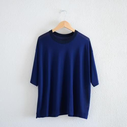 ソフトコットンシアープルオーバー Navy