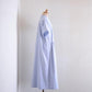 Cotton French Sleeve Dress White x Navy
