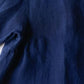 Soft Linen Cardigan Blouse Navy