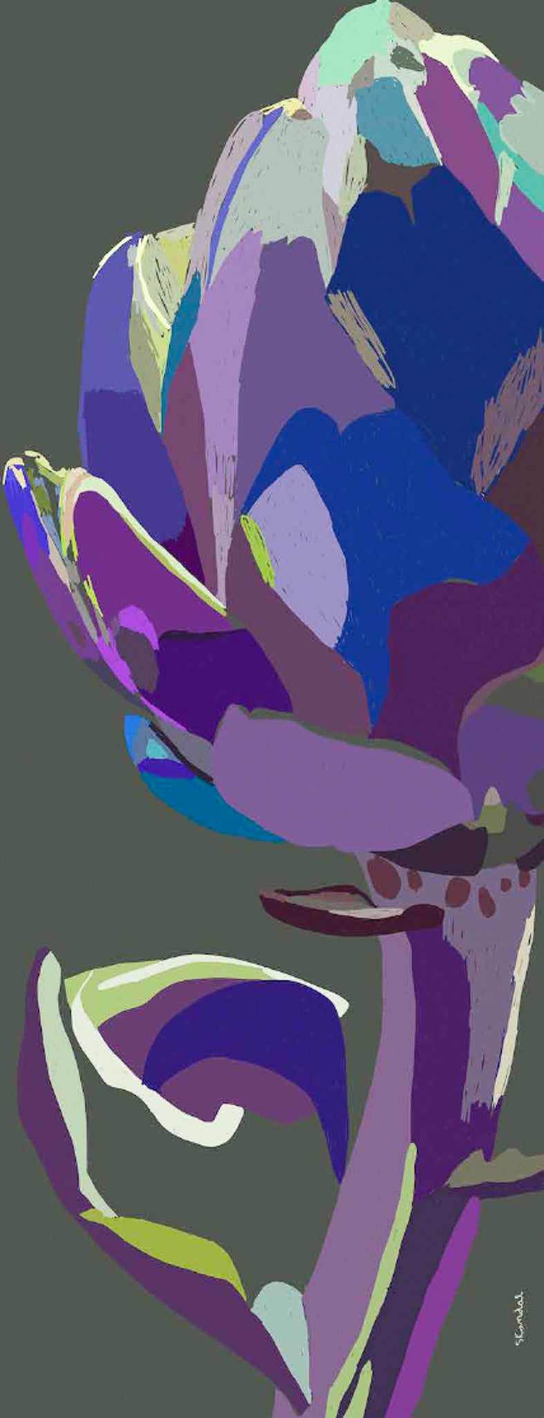 ウールヴェジタブルストール Artichok