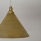 Conical pendant lamp, machined