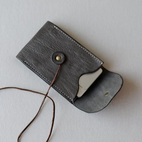 Goat leather digital camera case