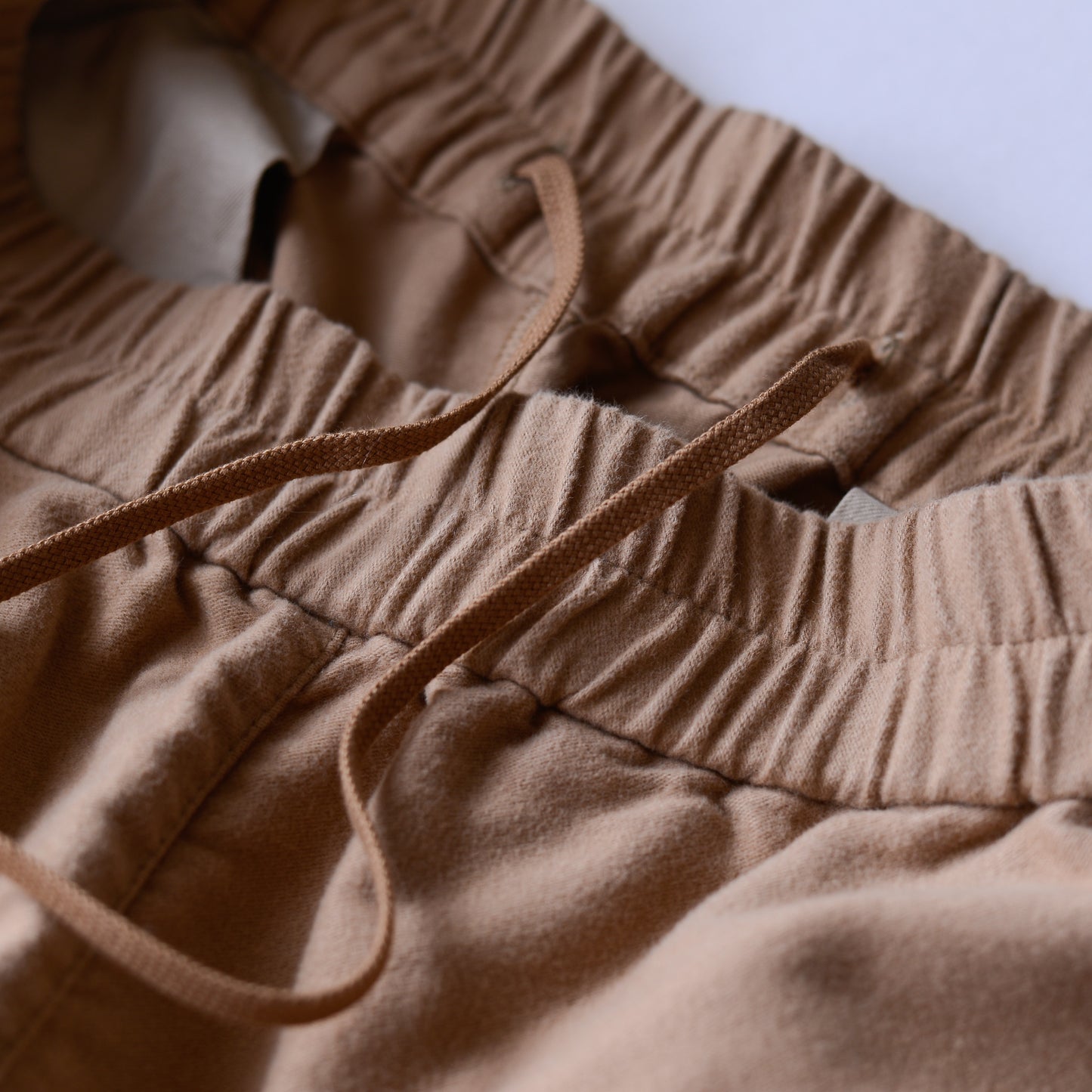 オーガニックコットンプレミアムスエードパンツ Beige