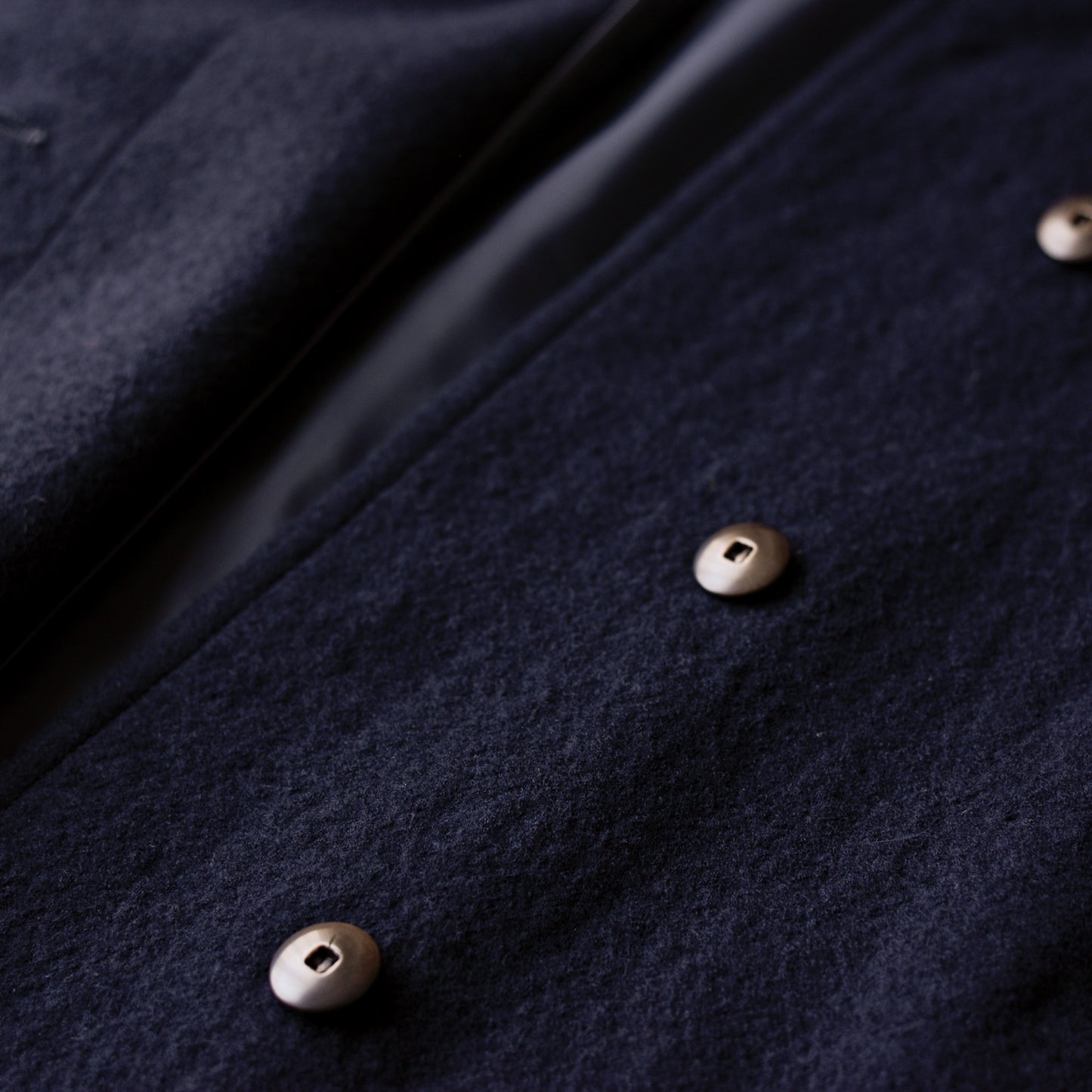 ウールノーカラーショートジャケット Black