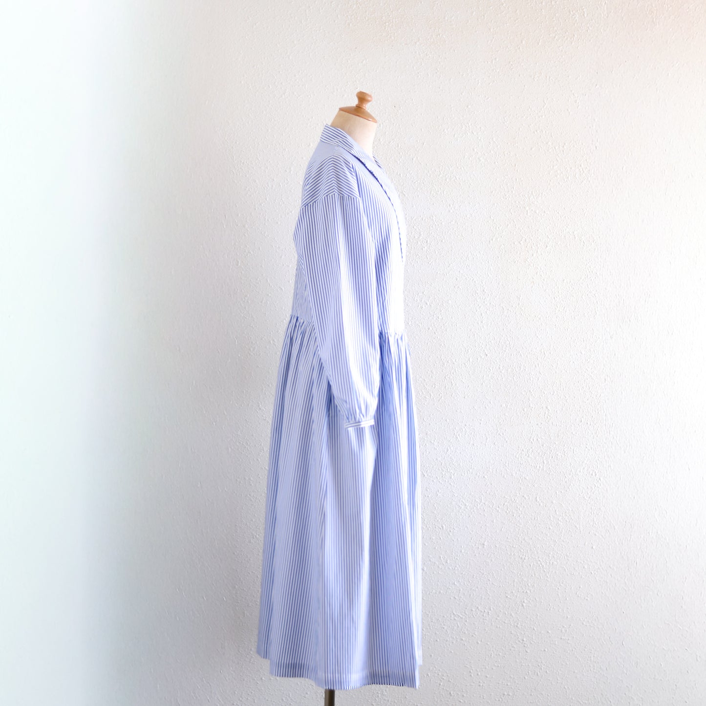 ショールカラーカシュクールワンピース White×Navy