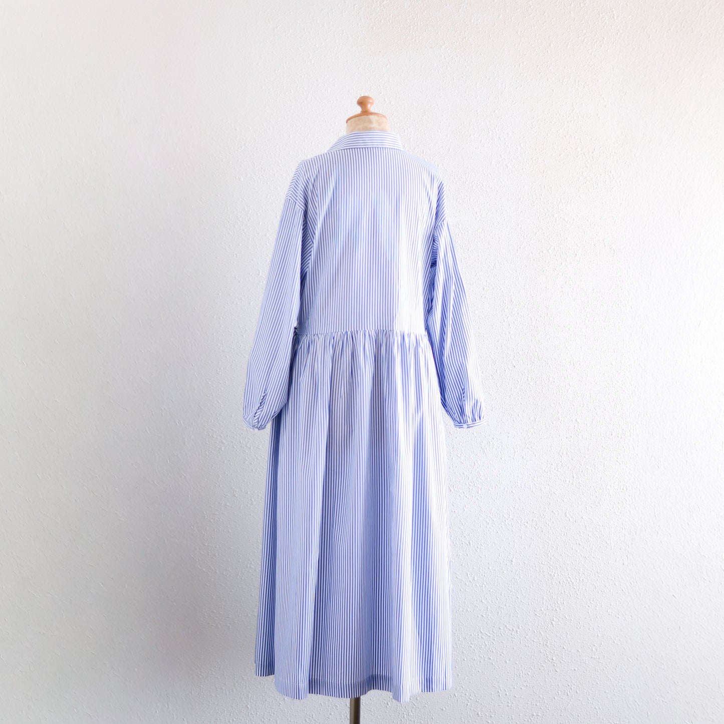 ショールカラーカシュクールワンピース White×Navy