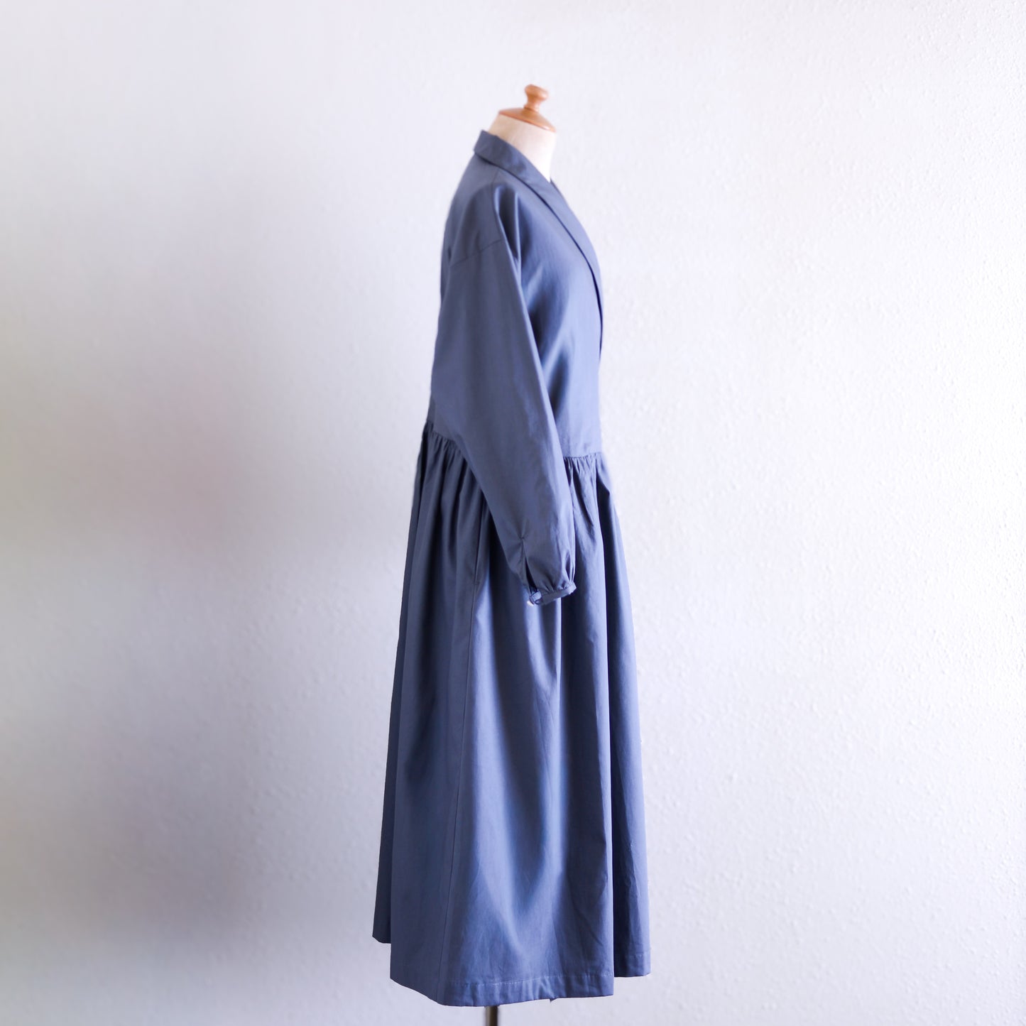 ショールカラーカシュクールワンピース Charcoal Gray