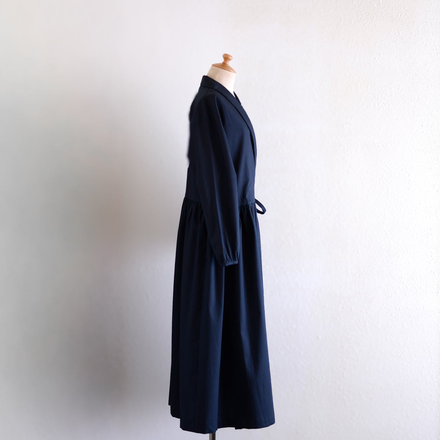 ショールカラーカシュクールワンピース Black