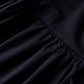 ショールカラーカシュクールワンピース Black