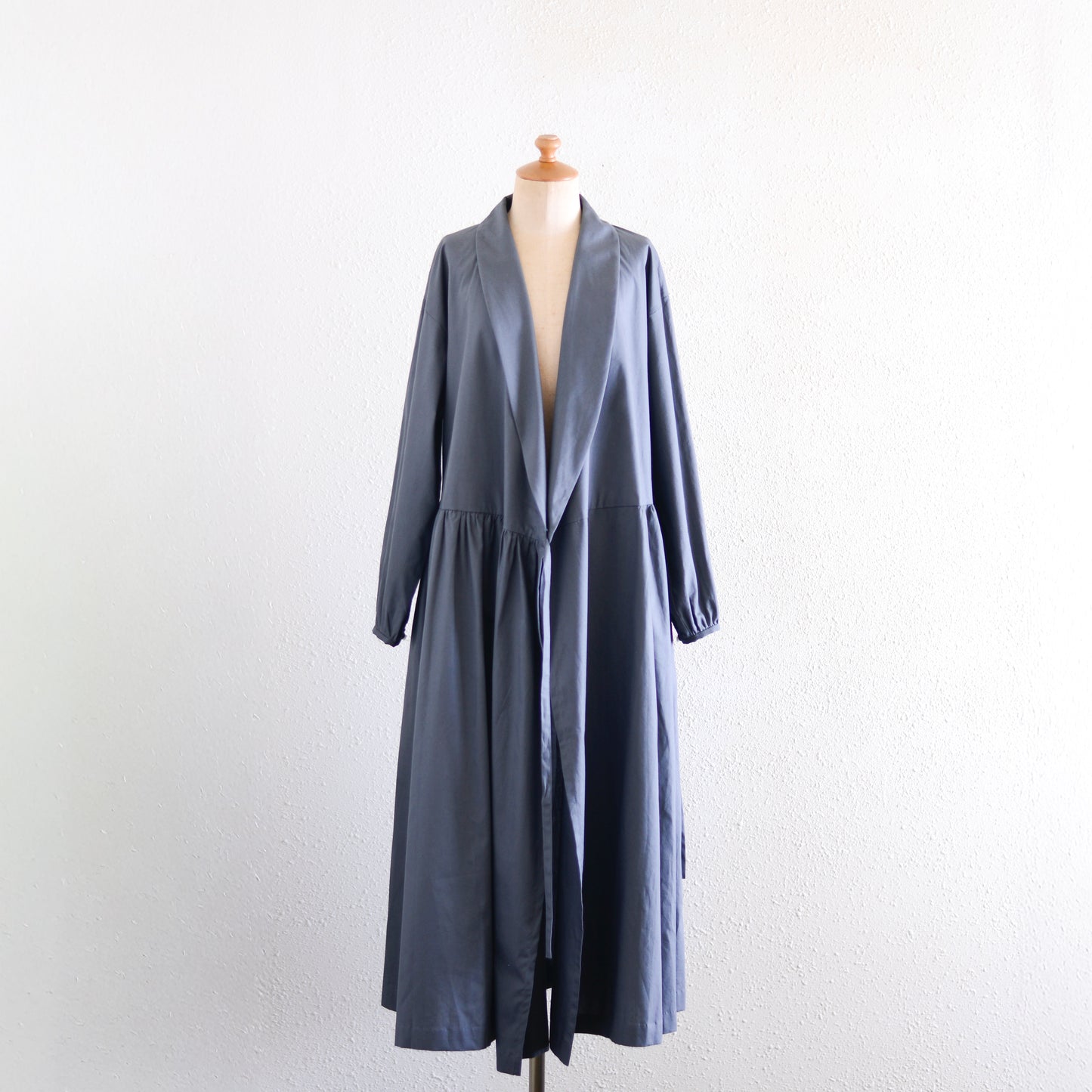 ショールカラーカシュクールワンピース Charcoal Gray