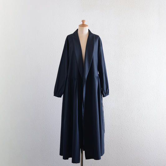 ショールカラーカシュクールワンピース Black
