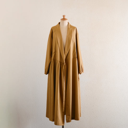 ショールカラーカシュクールワンピース Mocha