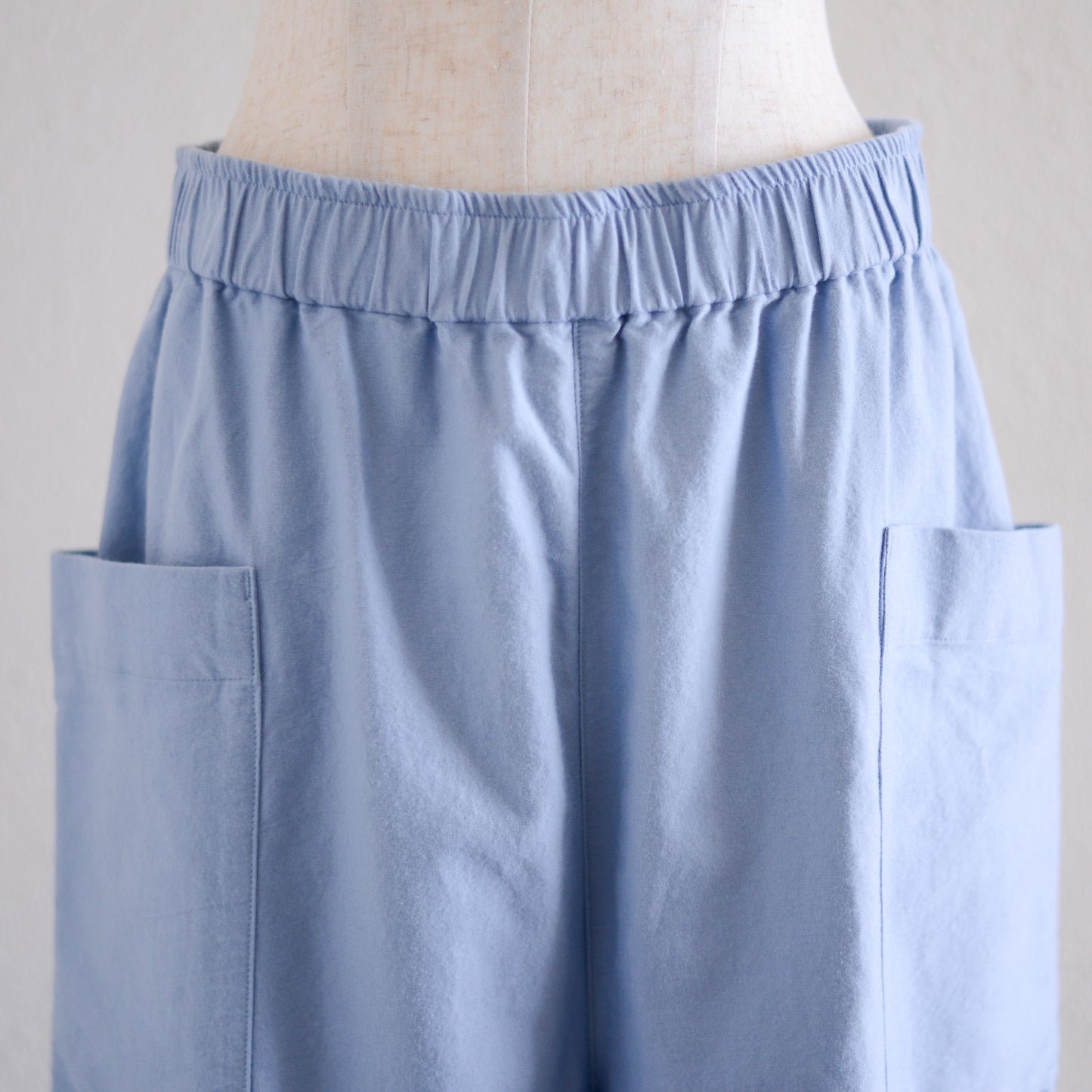 コットンサイドポケットパンツ Sax