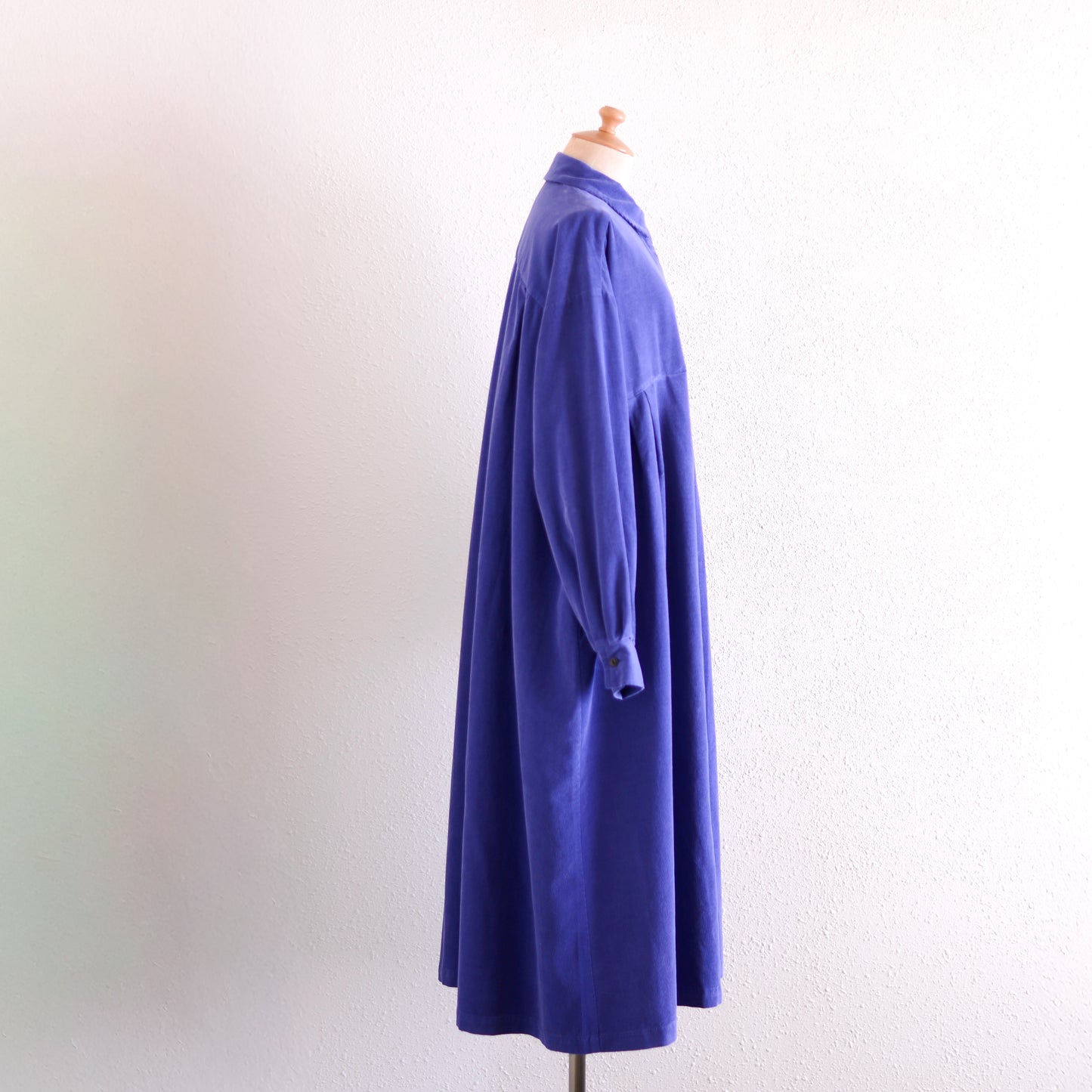 コットンコーデュロイシャツワンピース Navy
