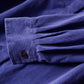 コットンコーデュロイシャツワンピース Navy