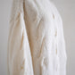 ウール手編みケーブルセーター Off White