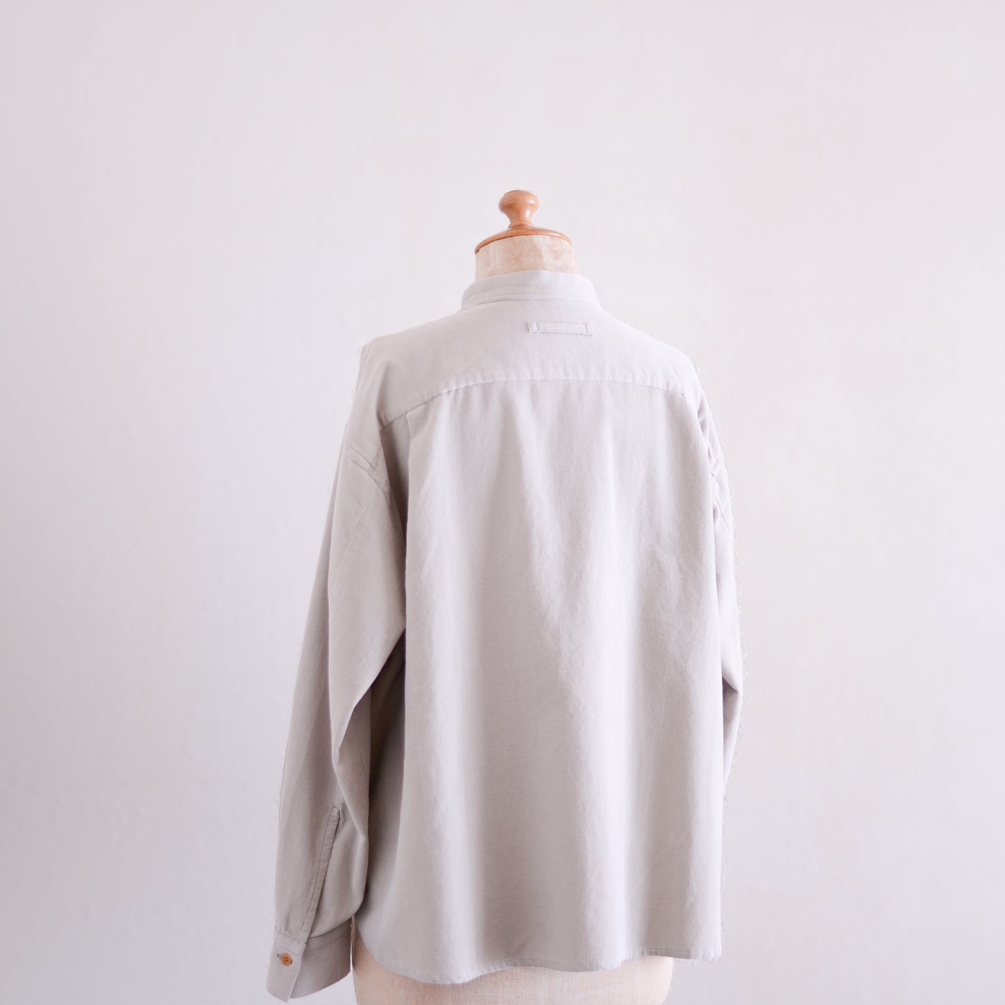 コットンスタンドオーバーシャツ Grayge