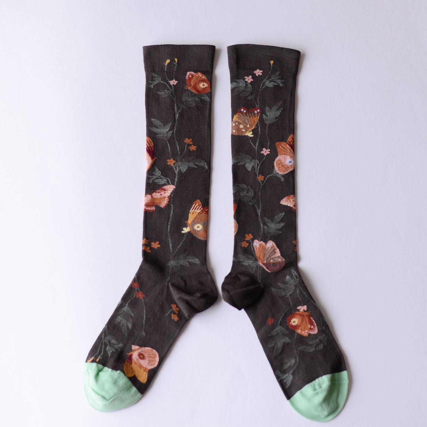 Umber Butterfly Knee-highs