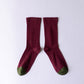 Solid Burgundy Socks