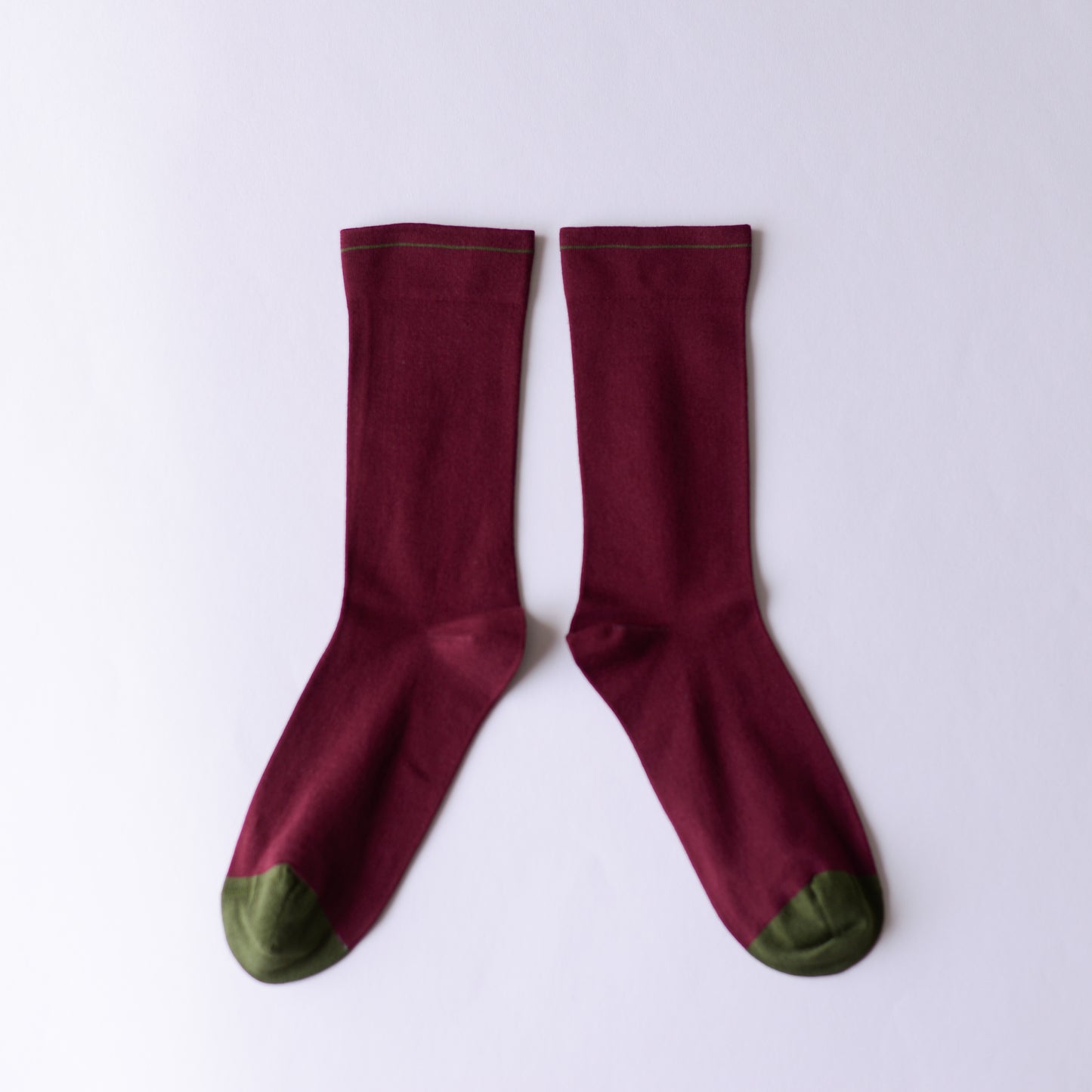 Solid Burgundy Socks