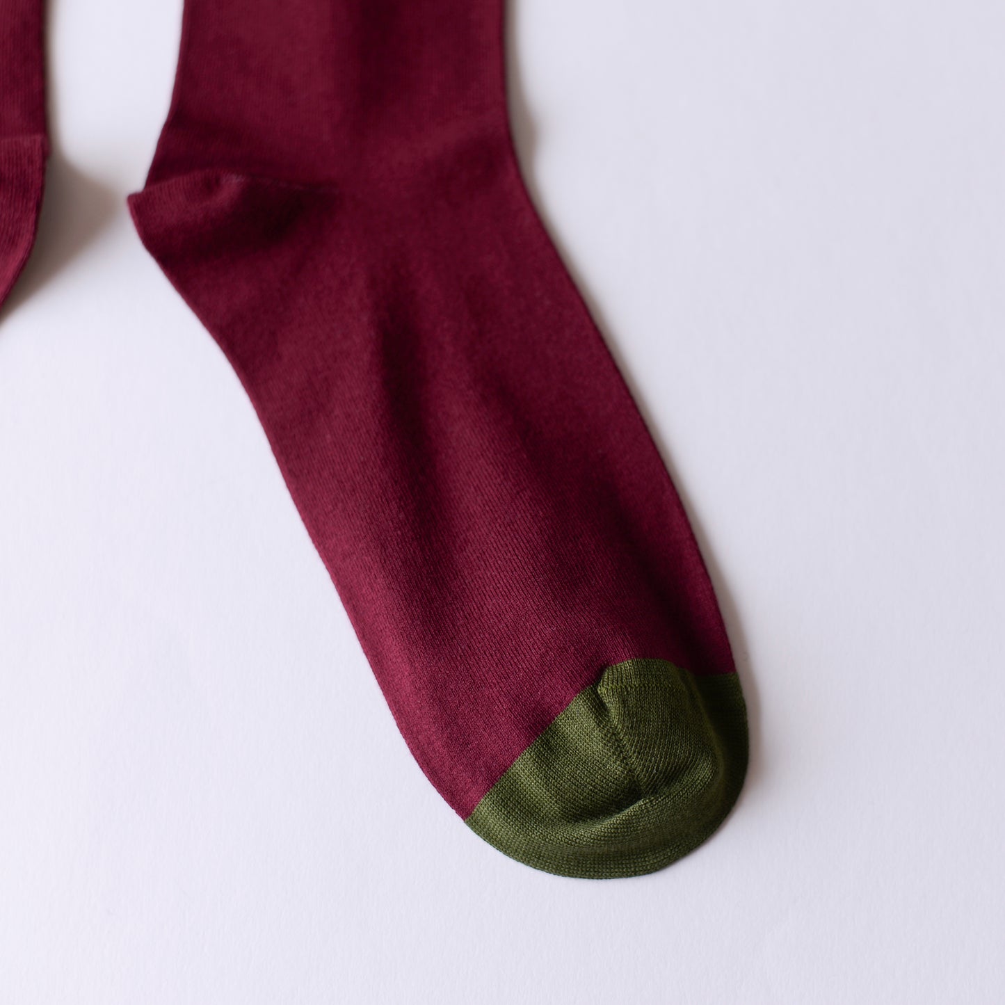 Solid Burgundy Socks