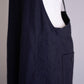 コットンリネンサロペット Black