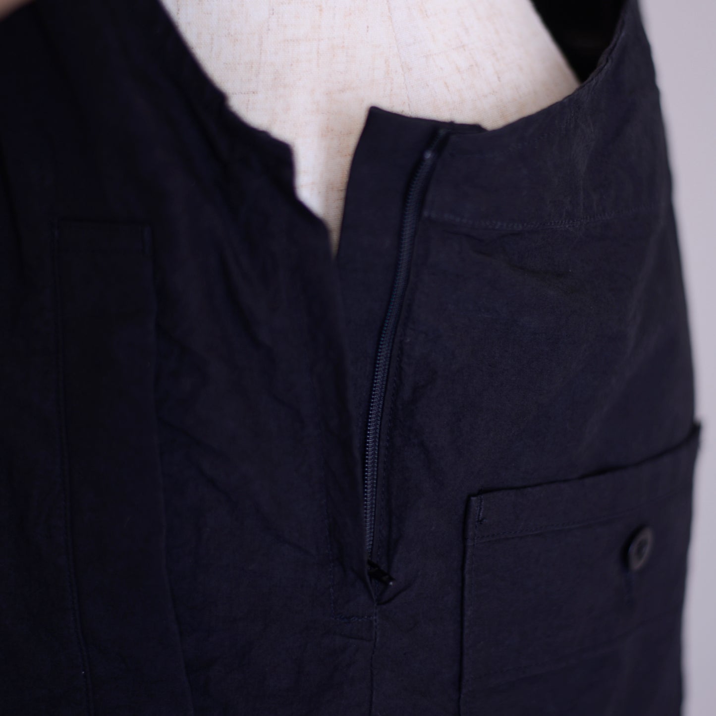 コットンリネンサロペット Black