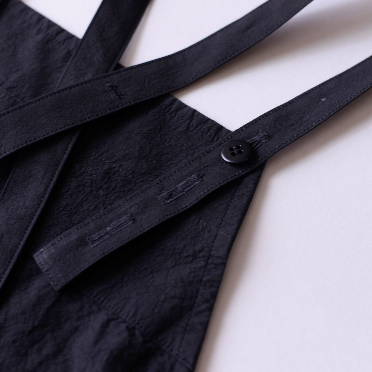 コットンリネンサロペット Black