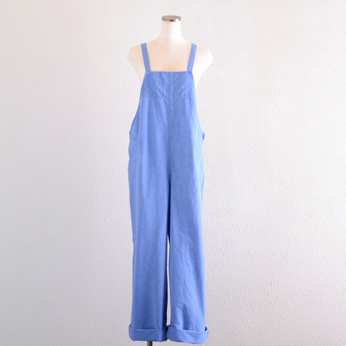 コットンリネンサロペット Blue