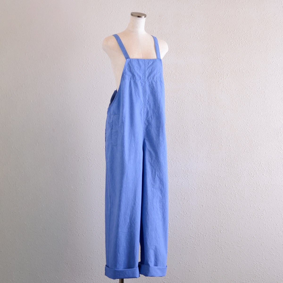 コットンリネンサロペット Blue