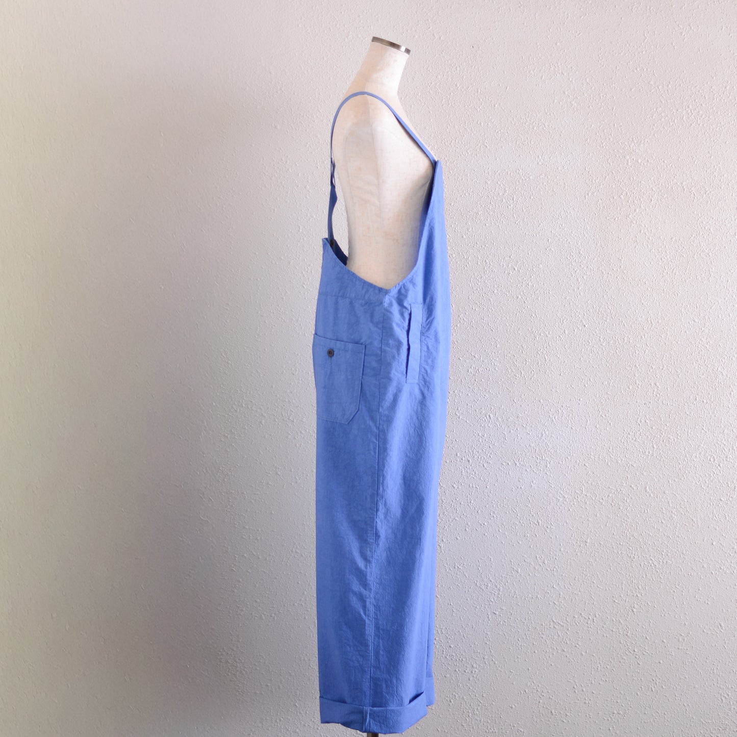 コットンリネンサロペット Blue