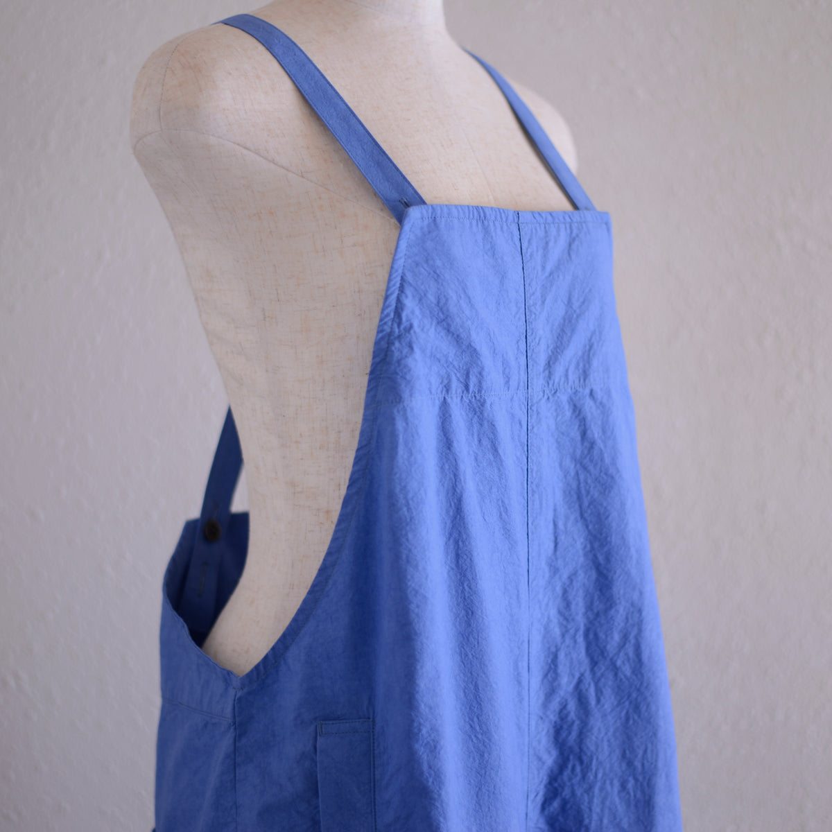 コットンリネンサロペット Blue