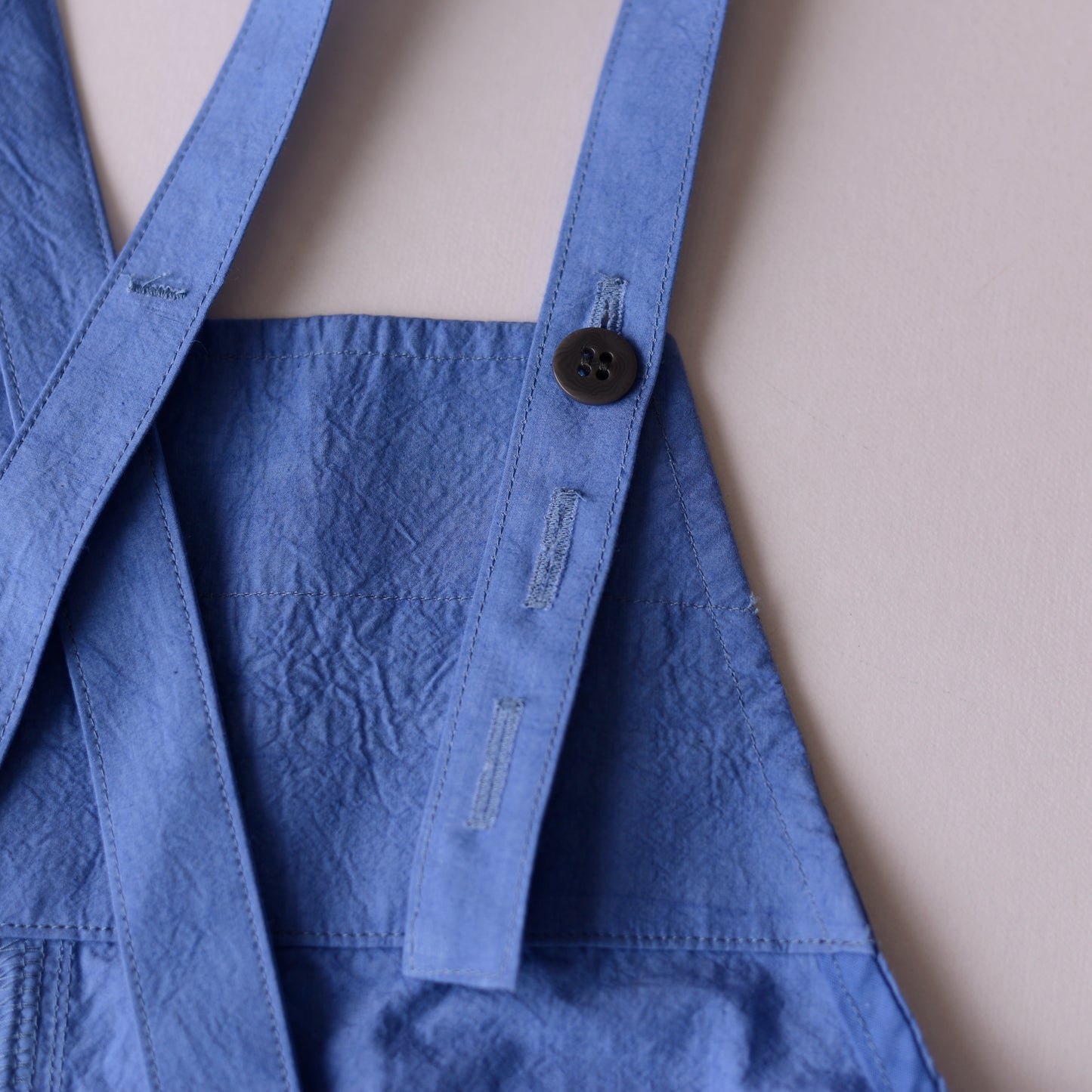 コットンリネンサロペット Blue