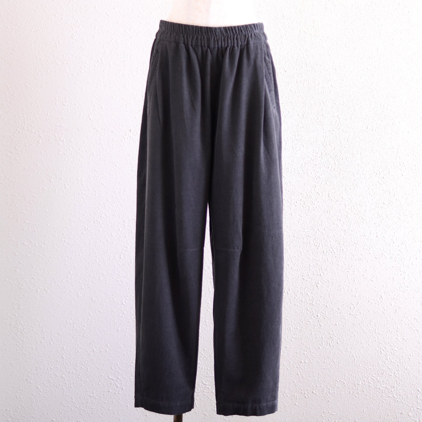 コットンイージーバレルパンツ Dark Brown