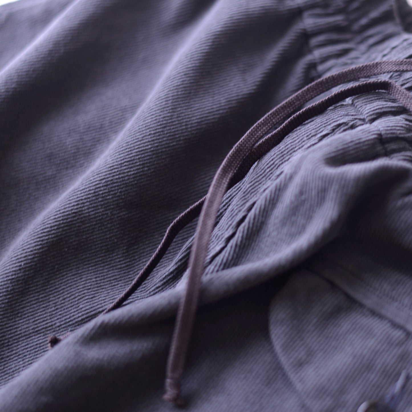 コットンイージーバレルパンツ Dark Brown