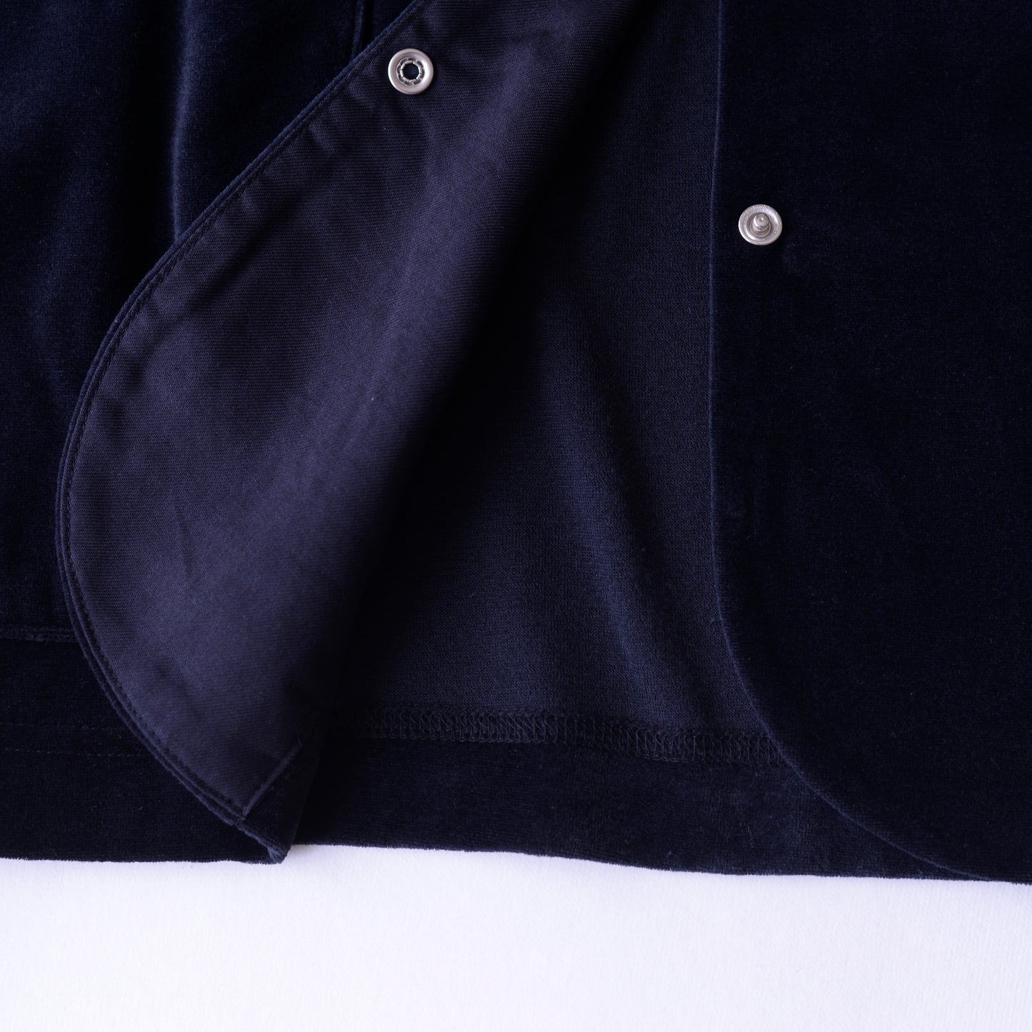 コットンベロアスナップジャケット Black