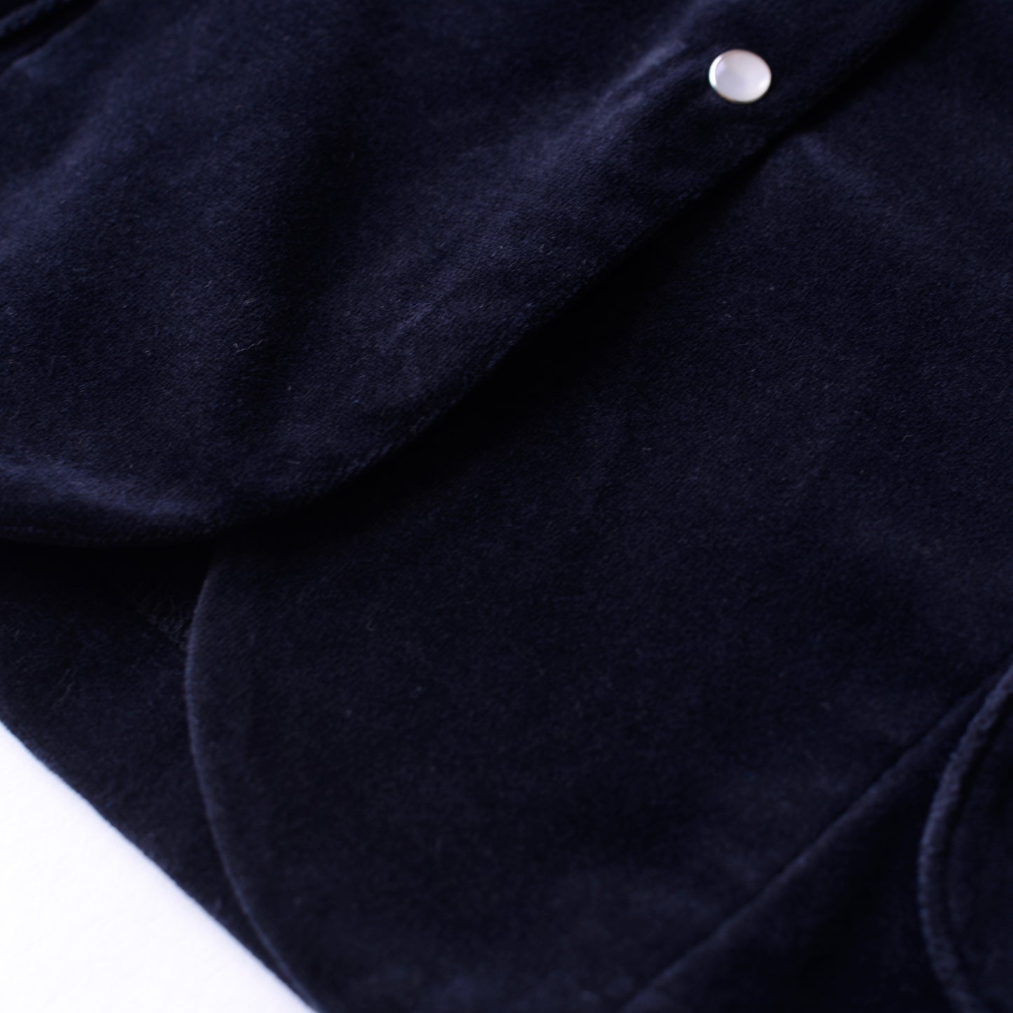 コットンベロアスナップジャケット Black