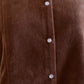 コットンベロアスナップジャケット Brown