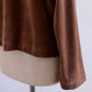 コットンベロアスナップジャケット Brown