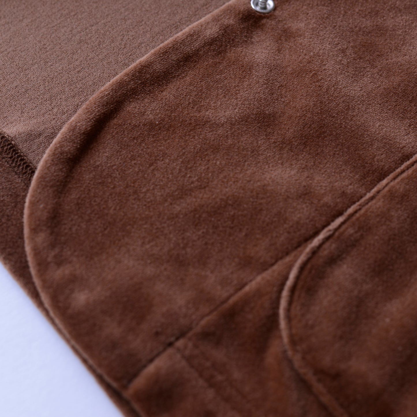 コットンベロアスナップジャケット Brown