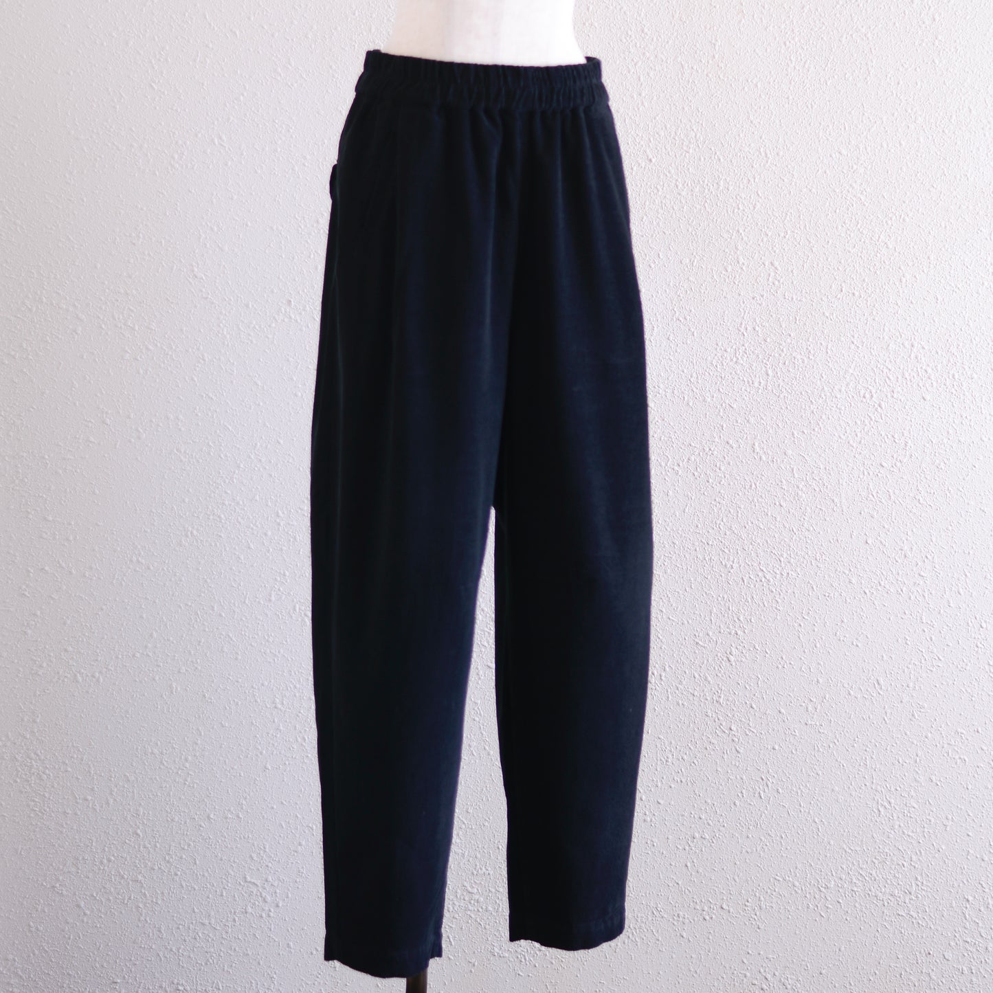 コットンイージーバレルパンツ Black